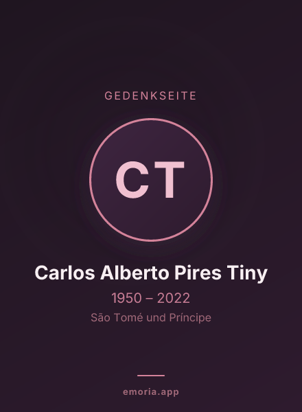 Gedenkportrait von Carlos Alberto Pires Tiny