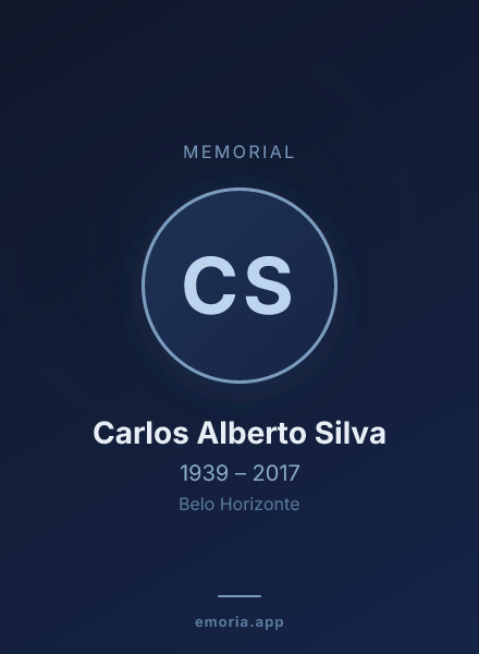 Memorial portrait of Carlos Alberto Silva