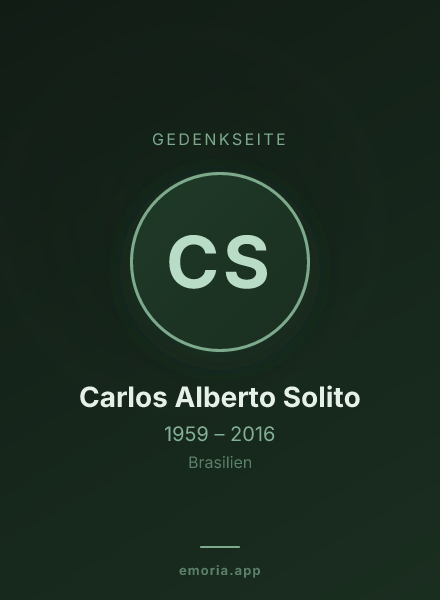 Gedenkportrait von Carlos Alberto Solito