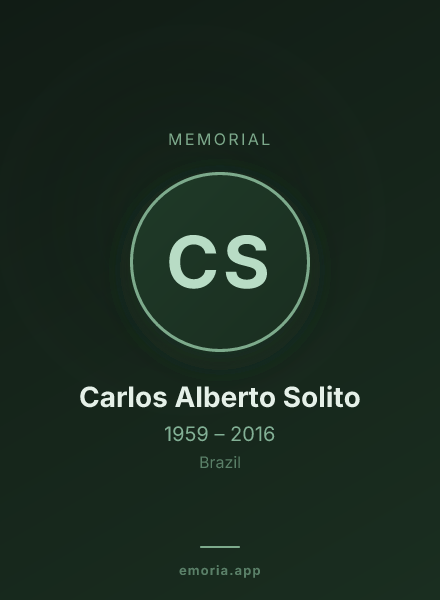 Memorial portrait of Carlos Alberto Solito