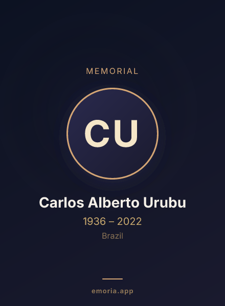 Memorial portrait of Carlos Alberto Urubu
