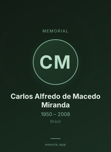 Memorial portrait of Carlos Alfredo de Macedo Miranda