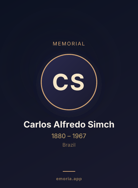 Memorial portrait of Carlos Alfredo Simch