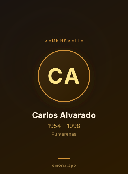 Gedenkportrait von Carlos Alvarado