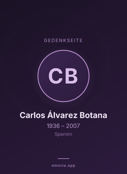 Gedenkportrait von Carlos Álvarez Botana