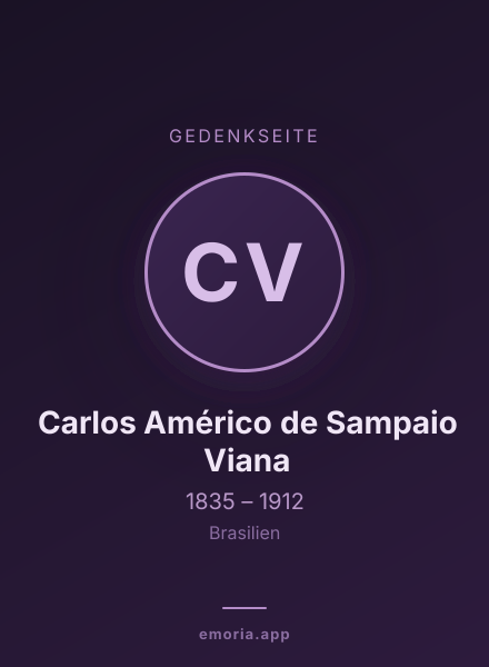 Gedenkportrait von Carlos Américo de Sampaio Viana