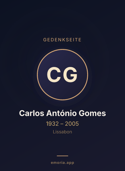 Gedenkportrait von Carlos António Gomes