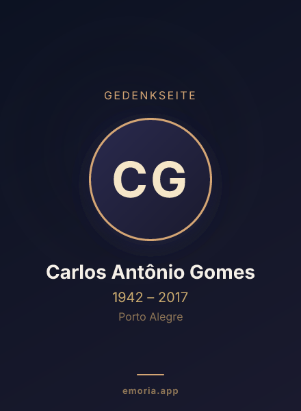 Gedenkportrait von Carlos Antônio Gomes