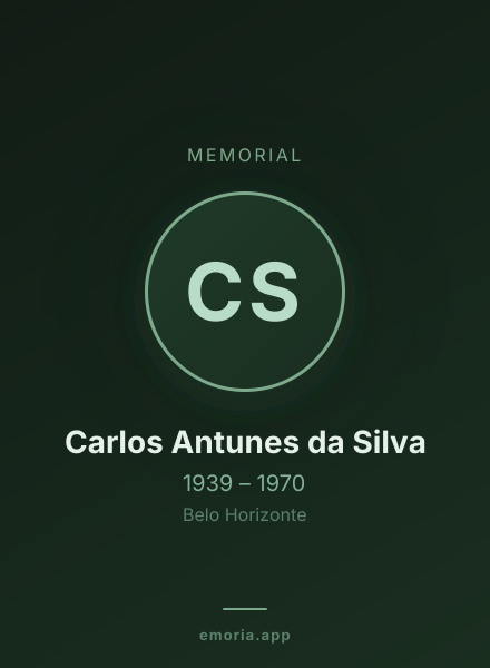 Memorial portrait of Carlos Antunes da Silva