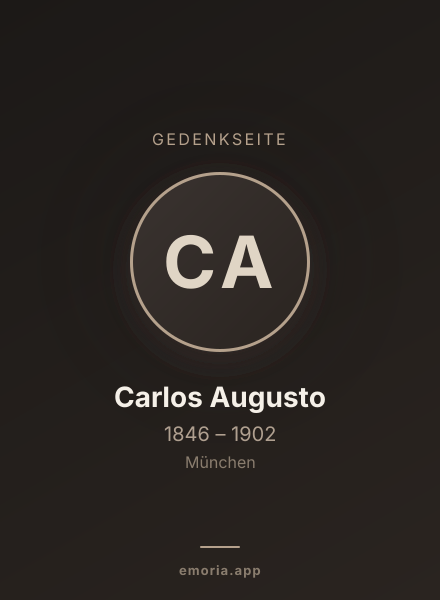 Gedenkportrait von Carlos Augusto