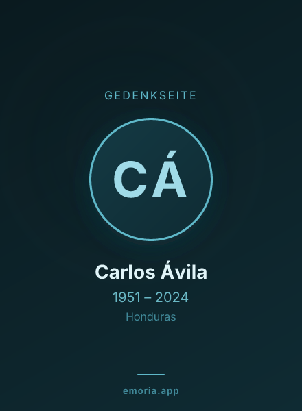 Gedenkportrait von Carlos Ávila