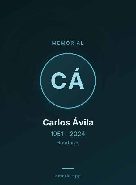Memorial portrait of Carlos Ávila