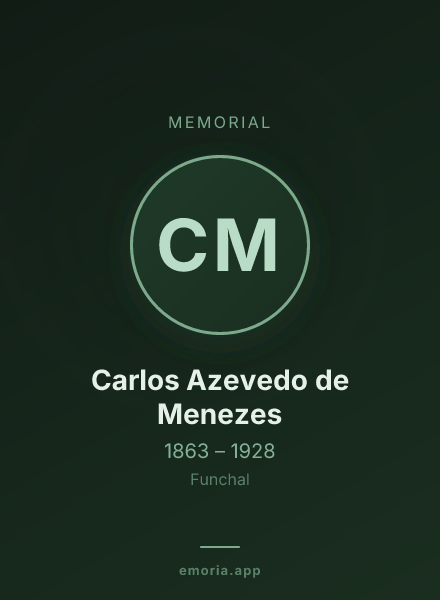Memorial portrait of Carlos Azevedo de Menezes