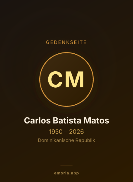 Gedenkportrait von Carlos Batista Matos