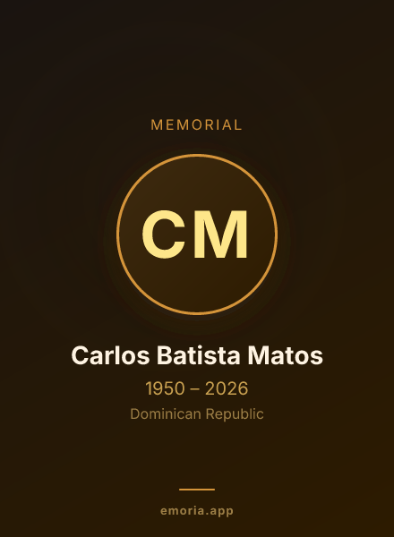 Memorial portrait of Carlos Batista Matos