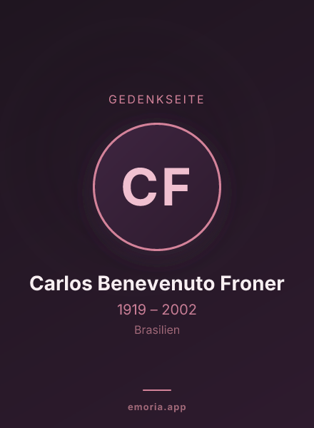 Gedenkportrait von Carlos Benevenuto Froner