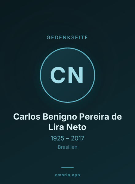 Gedenkportrait von Carlos Benigno Pereira de Lira Neto