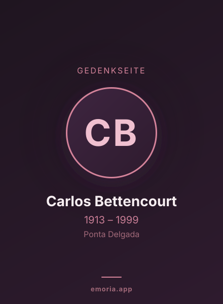 Gedenkportrait von Carlos Bettencourt