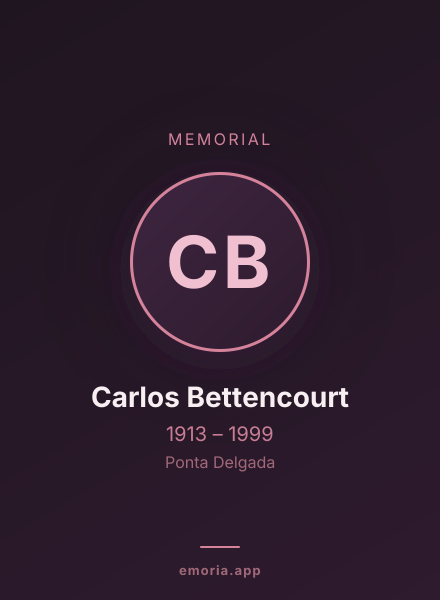 Memorial portrait of Carlos Bettencourt