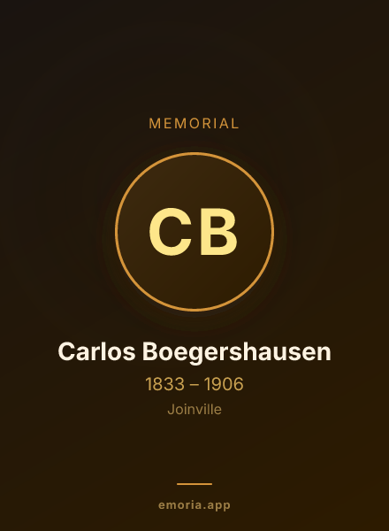 Memorial portrait of Carlos Boegershausen