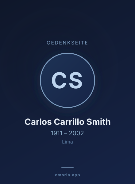 Gedenkportrait von Carlos Carrillo Smith