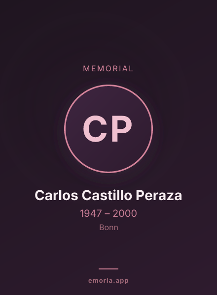 Memorial portrait of Carlos Castillo Peraza
