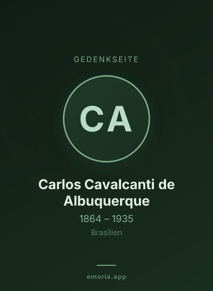 Gedenkportrait von Carlos Cavalcanti de Albuquerque