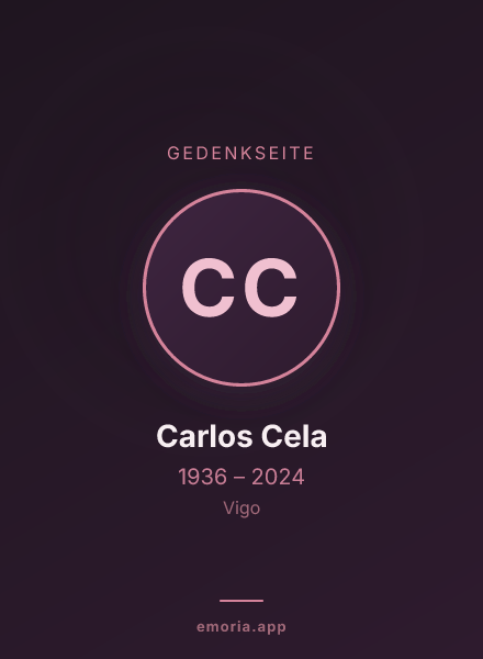 Gedenkportrait von Carlos Cela