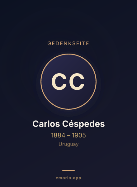 Gedenkportrait von Carlos Céspedes