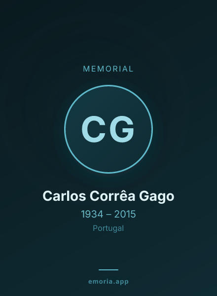 Memorial portrait of Carlos Corrêa Gago