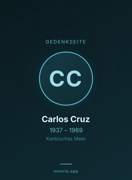Gedenkportrait von Carlos Cruz