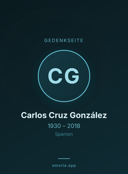 Gedenkportrait von Carlos Cruz González