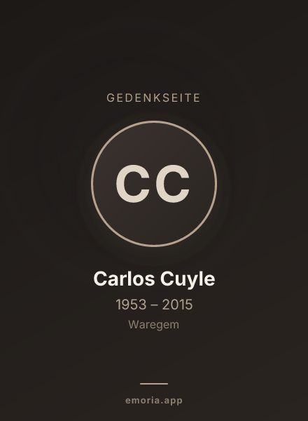 Gedenkportrait von Carlos Cuyle