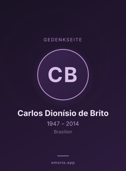 Gedenkportrait von Carlos Dionísio de Brito