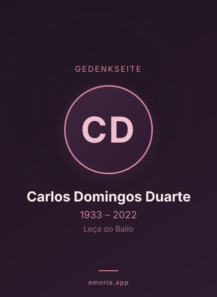 Gedenkportrait von Carlos Domingos Duarte