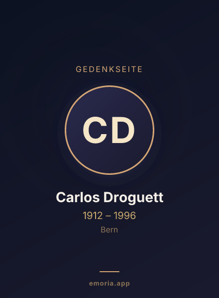 Gedenkportrait von Carlos Droguett