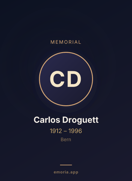 Memorial portrait of Carlos Droguett