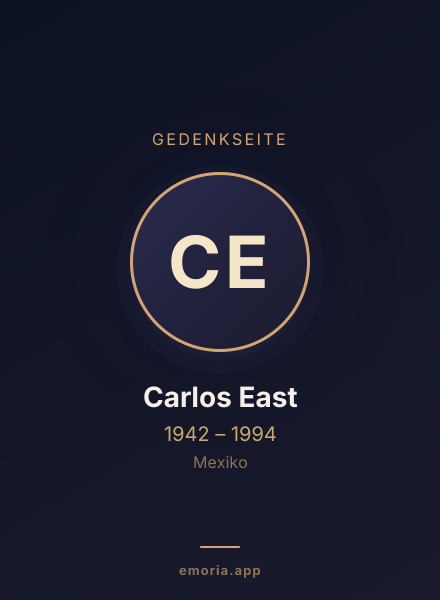 Gedenkportrait von Carlos East
