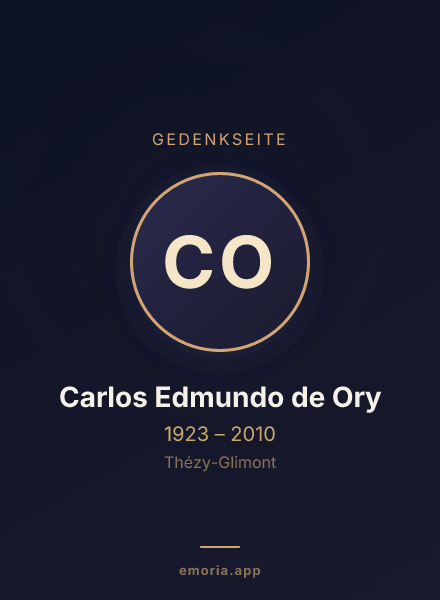Gedenkportrait von Carlos Edmundo de Ory