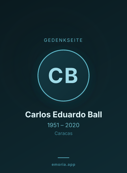 Gedenkportrait von Carlos Eduardo Ball