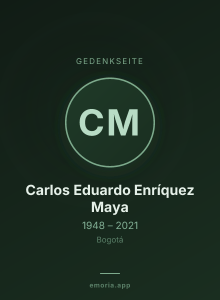 Gedenkportrait von Carlos Eduardo Enríquez Maya