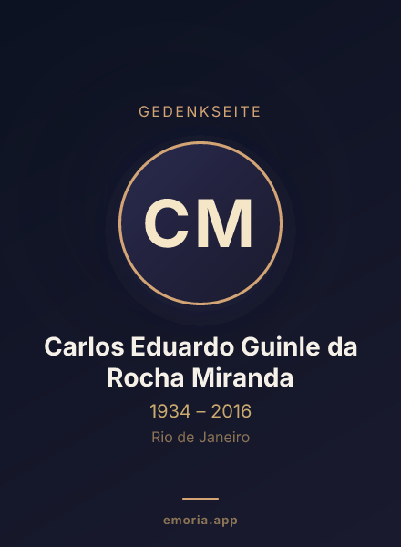 Gedenkportrait von Carlos Eduardo Guinle da Rocha Miranda