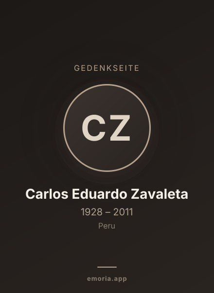 Gedenkportrait von Carlos Eduardo Zavaleta
