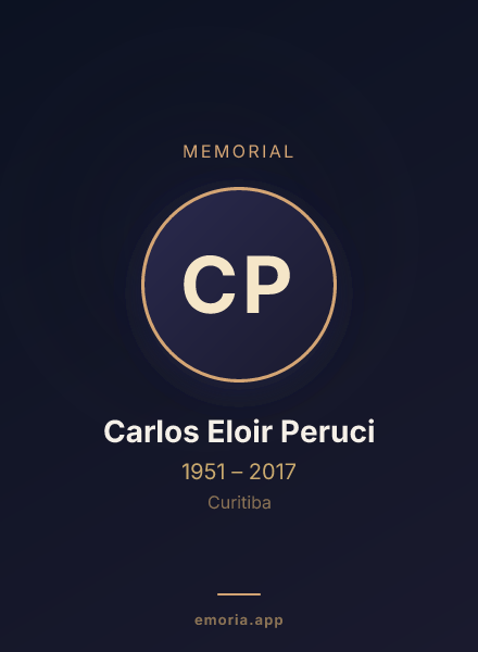 Memorial portrait of Carlos Eloir Peruci