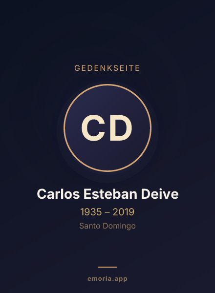 Gedenkportrait von Carlos Esteban Deive