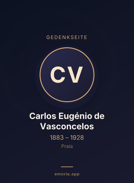 Gedenkportrait von Carlos Eugénio de Vasconcelos