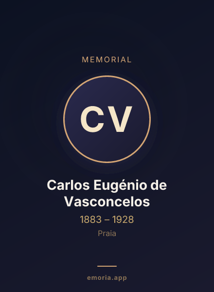 Memorial portrait of Carlos Eugénio de Vasconcelos