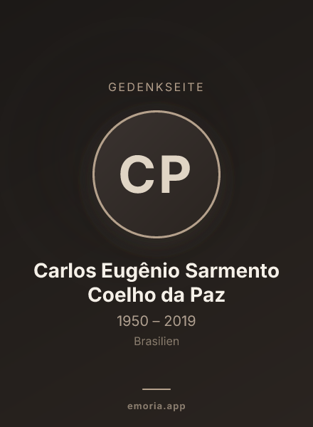 Gedenkportrait von Carlos Eugênio Sarmento Coelho da Paz