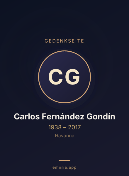 Gedenkportrait von Carlos Fernández Gondín