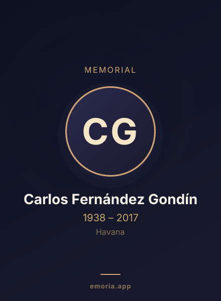 Memorial portrait of Carlos Fernández Gondín